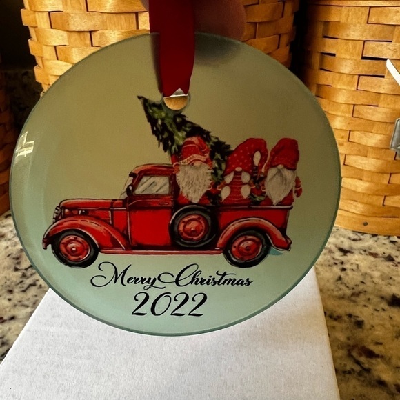 HANDMADE Glass Christmas Ornament. 2022 - Picture 2 of 2